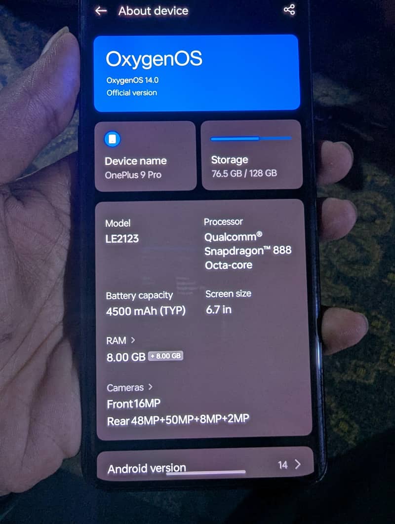 One Plus 9 Pro 2