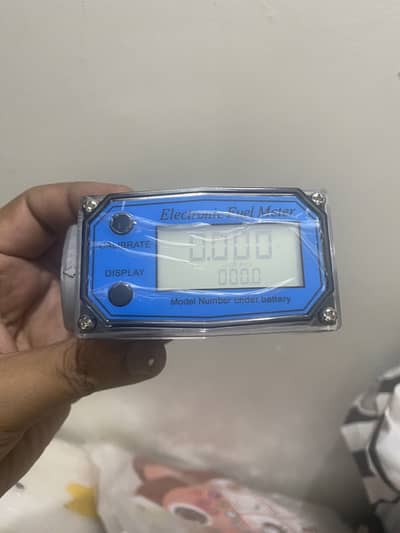 Digital Fuel Turbine Aluminum Flowmeter with LCD Display,1″