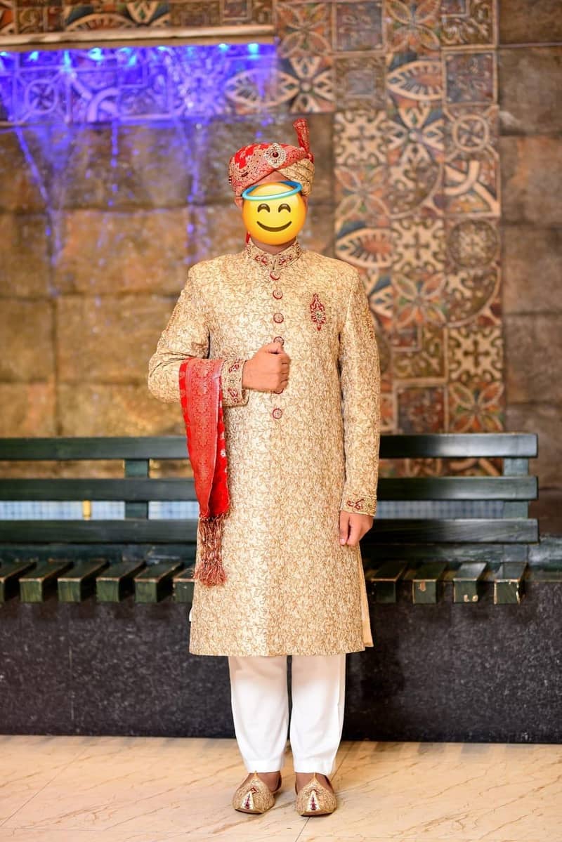 Sherwani Khulla and Khussa Set COD available 0