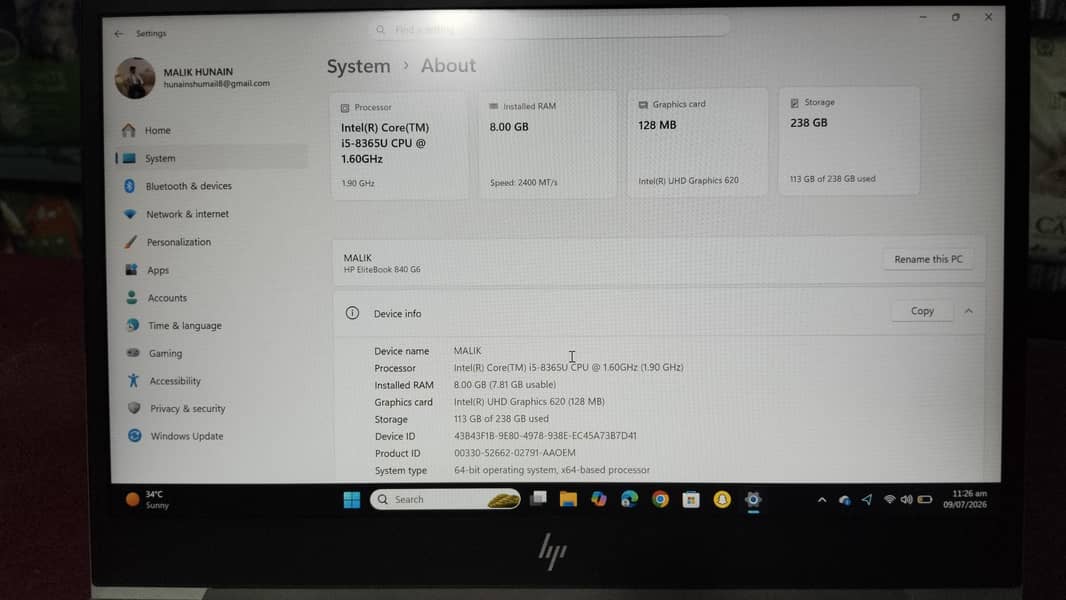 HP LAPTOP 5