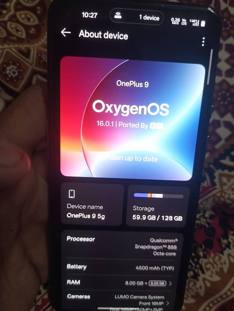 One plus 9 5g 4
