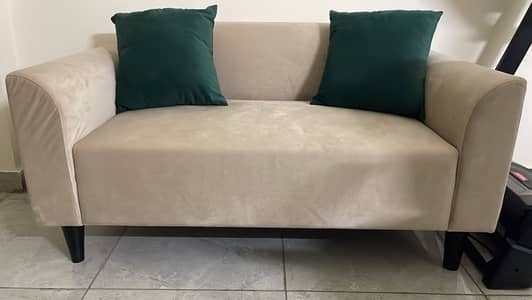 Sofa Set – Grey, 2‑Seater & 3‑Seater (All Cushions Included)