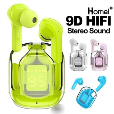 The Air 31 TWS Transparent Earbuds feature Bluetooth 5.3V