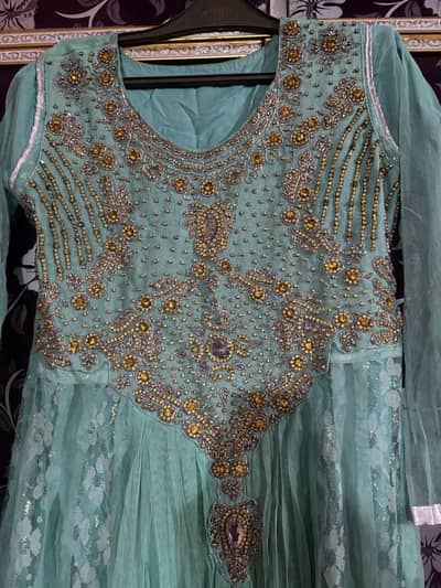  Elegant Sea Green Net Maxi