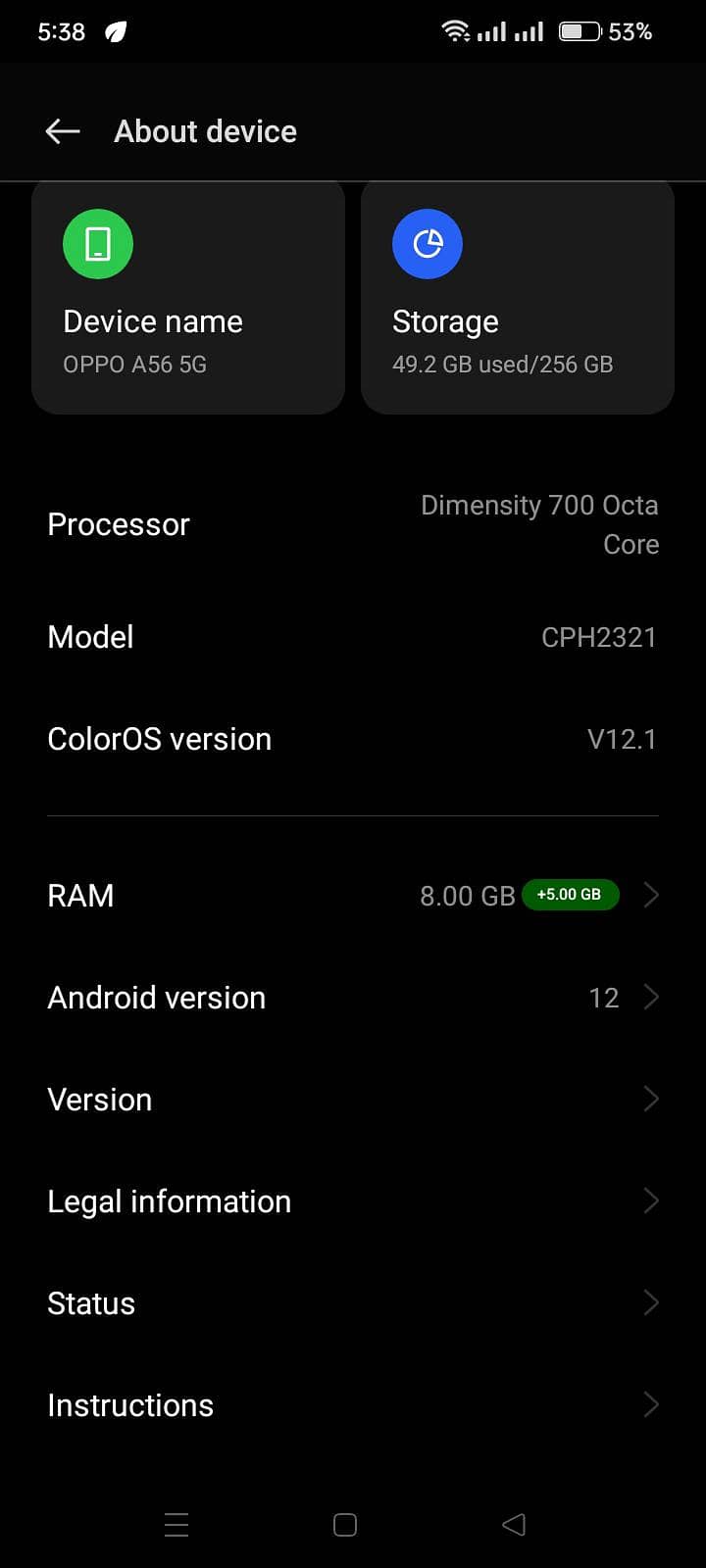 OPPO A56 6