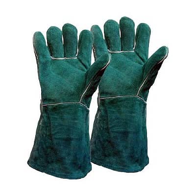 Full Grain TIG Welding Glove REINFORCED 16 inch red color