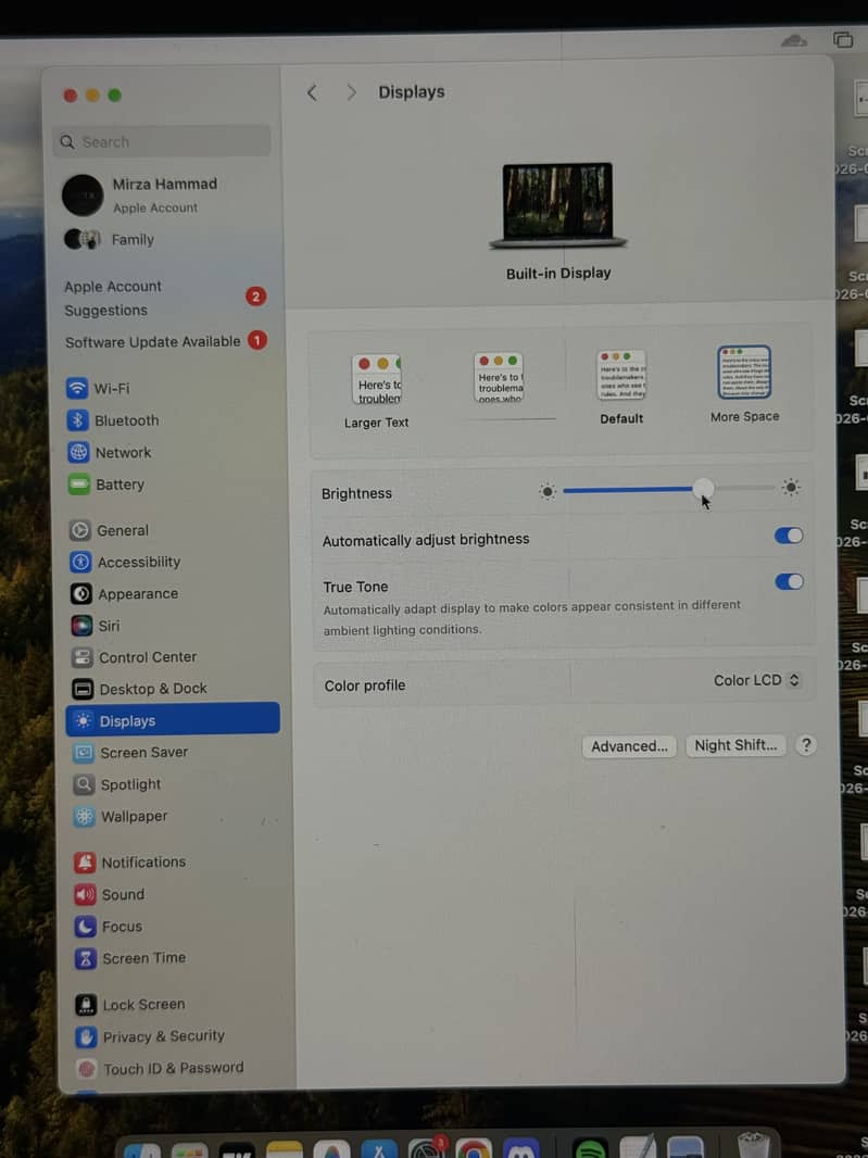MACBOOK PRO M1 ( intel model ) 0