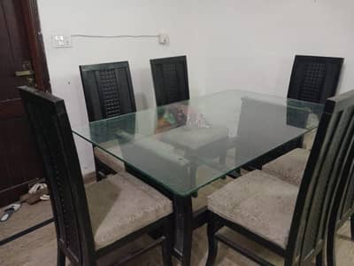dinning table and 6 chair