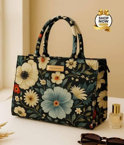 Stylist Floral Shoulder Bag 7 colour hand carry