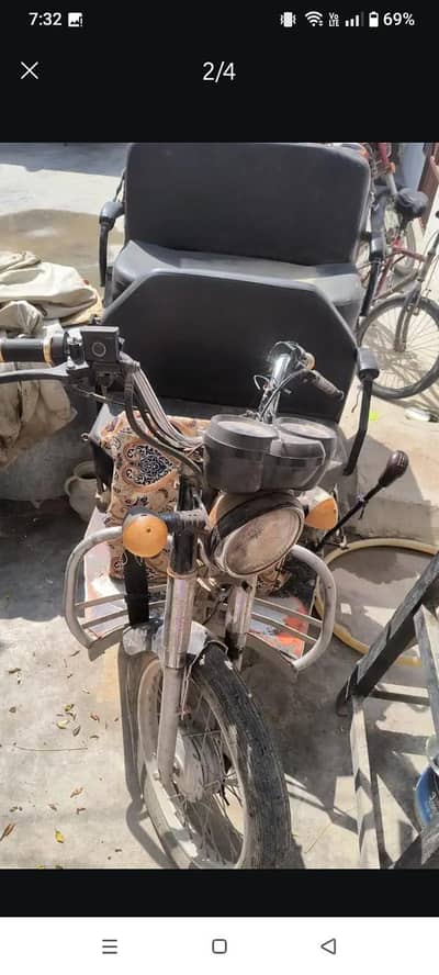 disabled person motor cycle
