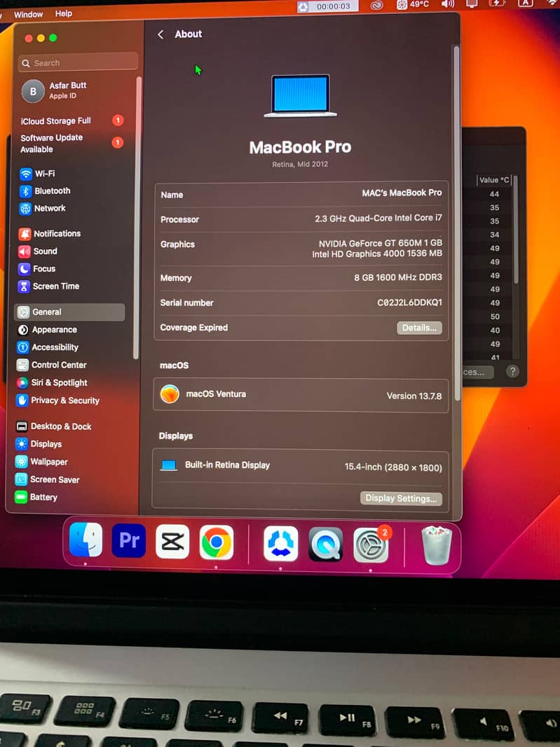 Macbook Pro Mid 2012 10