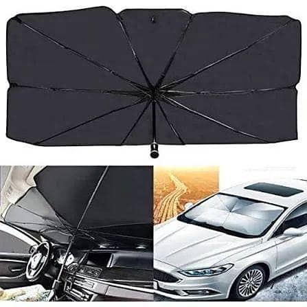 CAR WINDSHEILD SUNSHADE UMBRELLA VISOR PROTECTOR UV RESISTANCE FOLDABLE HEAT PROTECTOR UV REFLECTING FOR ALL CARS