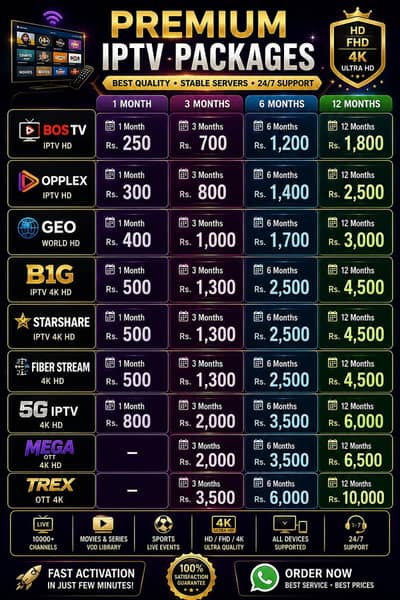 Opplex IPTV – Watch Live TV Channels & Live Cricket +923447809054