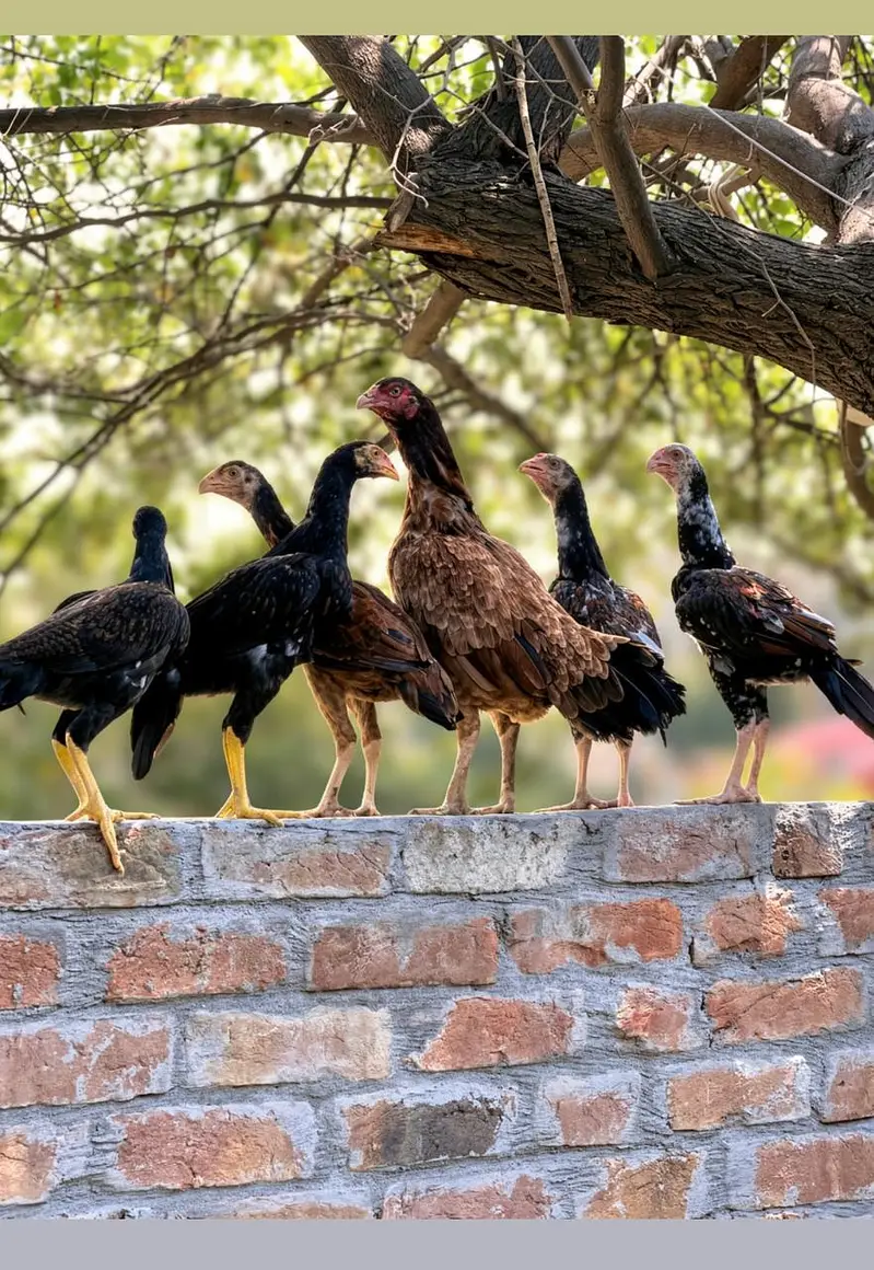 Pure Aseel Chicken Flock for Sale