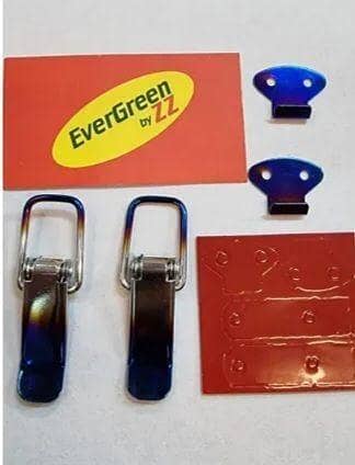 UNIVERSAL BUMPER CLIP SMALL NEW BLUE BURN DESIGN