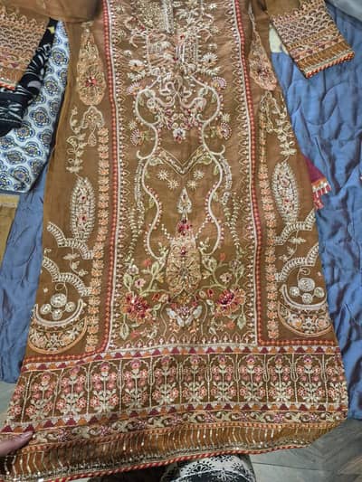 Wedding party wear 3 pc dress