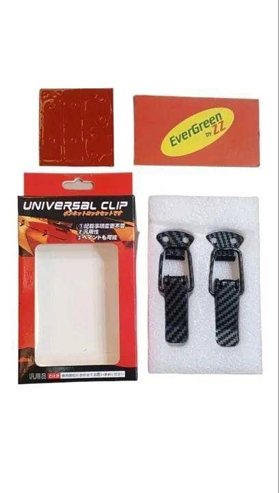 Universal bumper clip for small cars • Sleek carbon fiber color design • Easy to install on any car model • Durable material for long-lasting use • Enhances the look of your car's exterior
