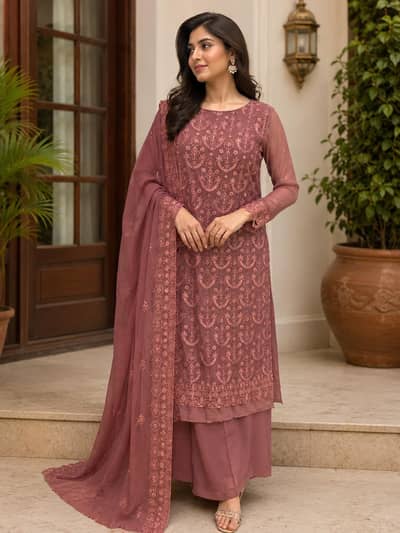 Ladies 3 Piece Chiffon Suit | Primium Suits |