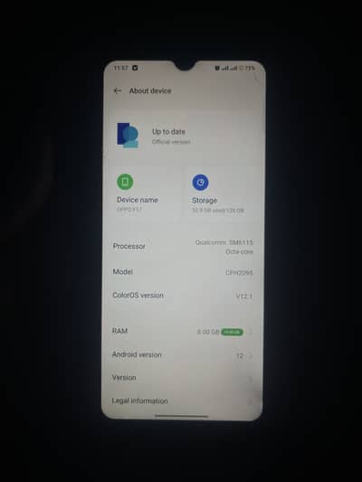 OPPO F17 RAM_8+5 ROM_128GB