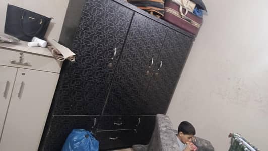 black wood wardrobe