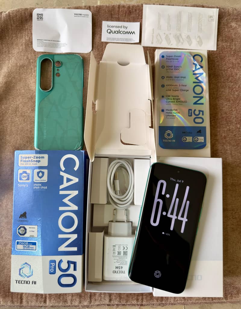 Tecno Camon 50 Pro Complete Box 8