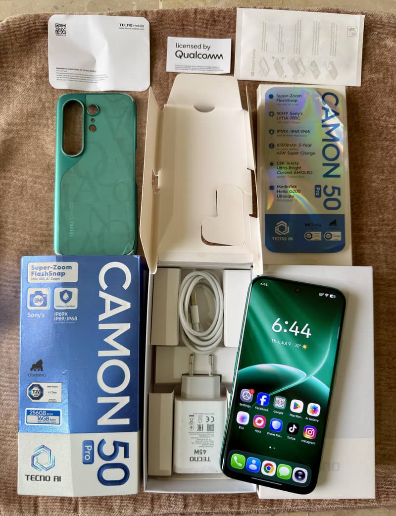 Tecno Camon 50 Pro Complete Box 9