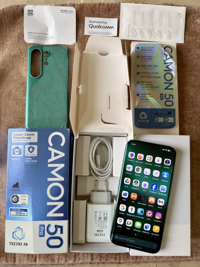 Tecno Camon 50 Pro Complete Box 10