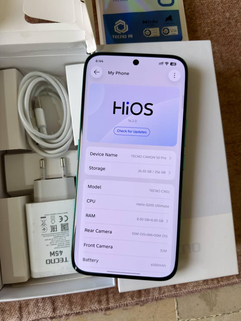 Tecno Camon 50 Pro Complete Box 11