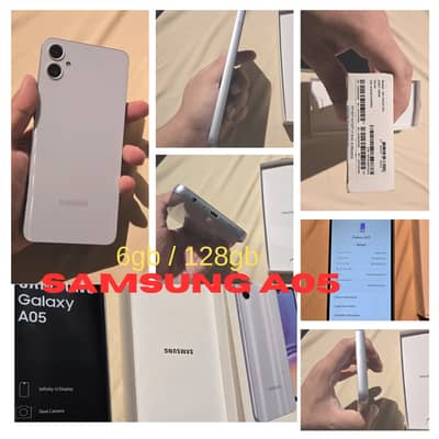 SAMSUNG A05 6GB/128GB PTA APPROVED SHINY SILVER