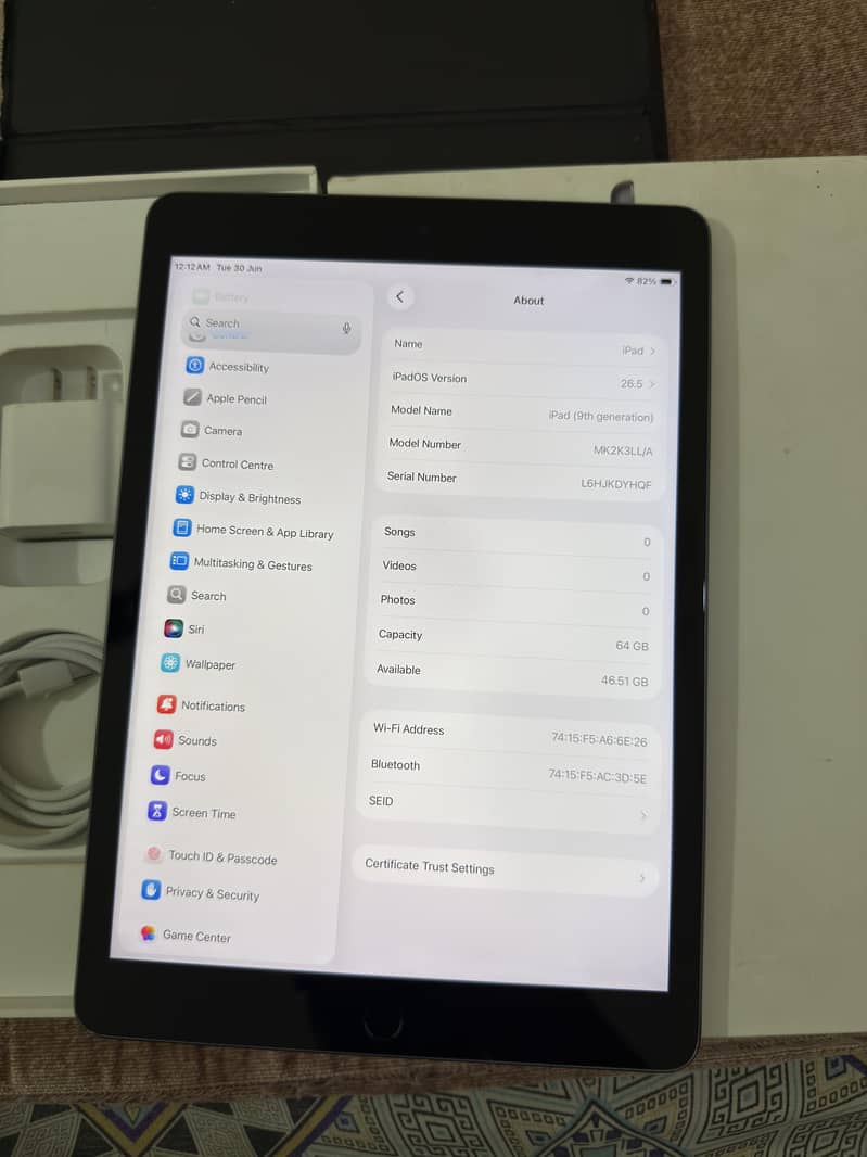 iPad 9 Gen Complete Box 9