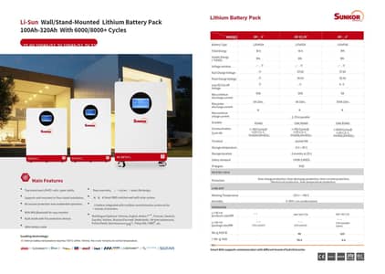 imported lithium 5kw / 16kw 6 year warranty
