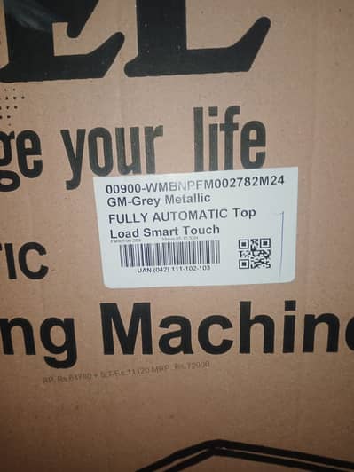 Pel Brand New Auto Washing Machine Sealed Packed