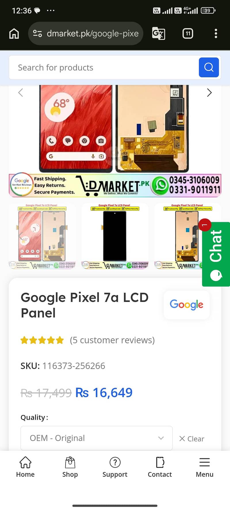 Google Pixel 7A 8