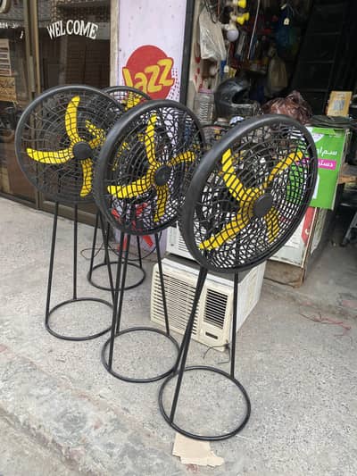 12v dc pedestal fan size 18+14 inch with supply samet 0.3,20.80,43-945
