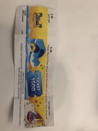 Fiesta ticket