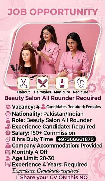 BEAUTICIAN FOR BAHRAIN FEMALE