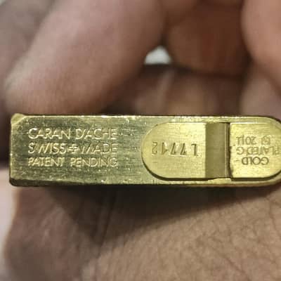 Caran d'Ache lighter 18k Gold Plated