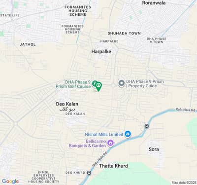 40 Marla Prime Plot For Sale In DHA Lahore Phase 9 Prism Main 150 Ft Boulevard, D Block Near Golf Course