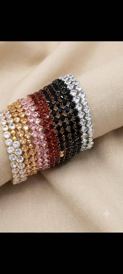 1 piece rhinestone bracelet ( any colour )
