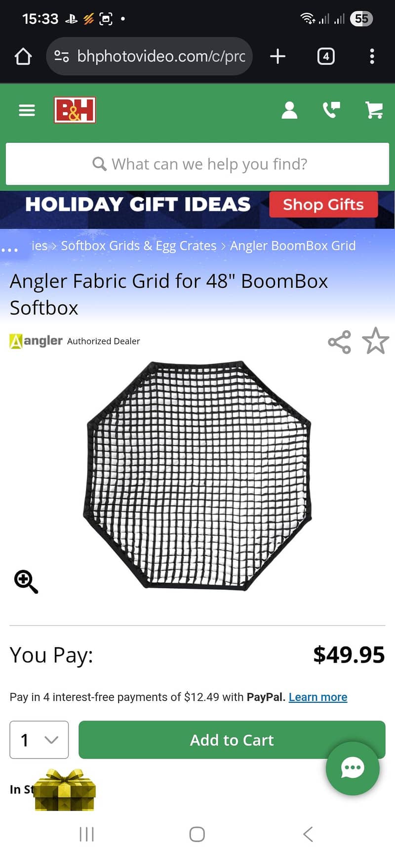 Anglar Octa Softbox 48" 0