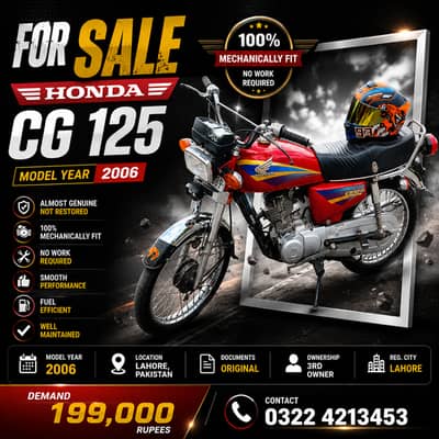 total genuine honda CG 125 ALL ORIGINAL PARTS
