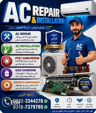 AC service DC invter card repair frige repair water dispenser repair