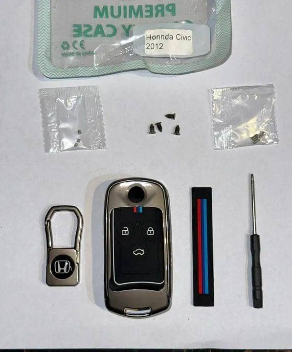 car Honda civic 2012 metal key cover with screwdriver dust proof rust proof looking elegant shock proof