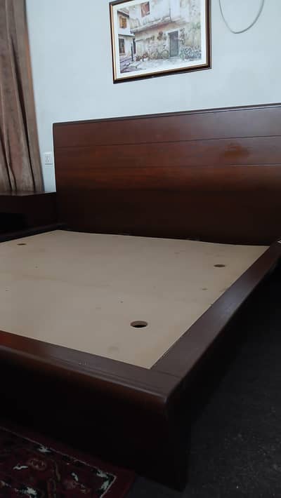 chen one king size bed with side tables  for sale