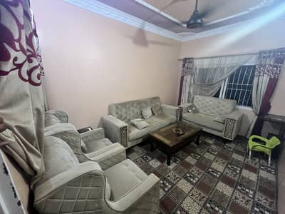 Luxury 7-Seater Sofa Set | Elegant Golden Color | Like New