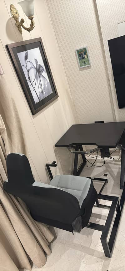 Gaming Simulator with Racing seat and Steering Wheel Stand