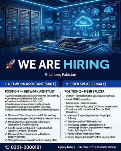 Nedd Network Asistant or Fiber Splicer