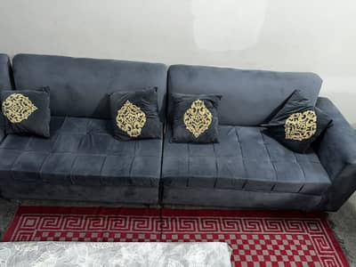7 seater L shaped sofa with couch