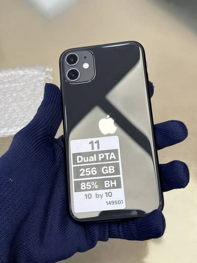 Apple iPhone 11 Dual Sim Physical + E 256 GB PTA APPROVED 85% BH