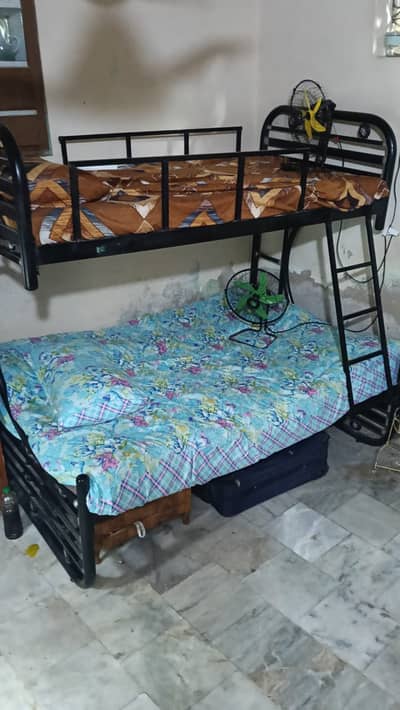 bunk bed for sale with two mattresses for sale